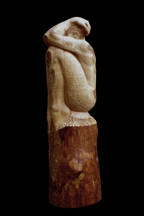 Isolation, 2006, Eschenholz, Höhe ca. 1,30m