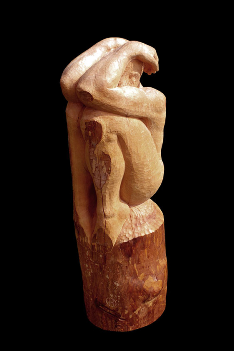 Isolation, 2006, Eschenholz, Höhe ca. 1,30m