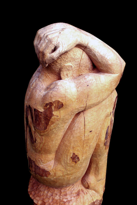 Isolation, 2006, Eschenholz, Höhe ca. 1,30m