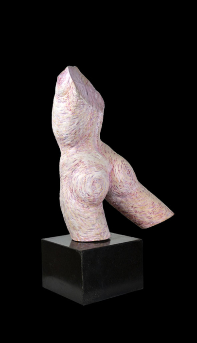 Salome, 2014, Fliederholz/Acrylfarbe, Höhe ca. 35cm